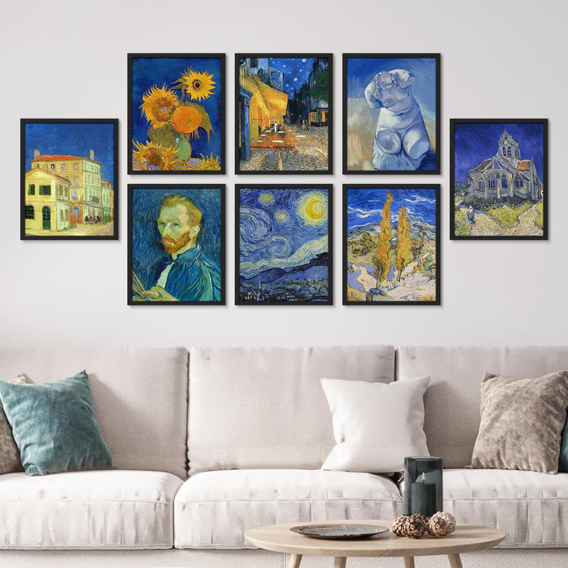 Collection de beaux-arts Vincent Van Gogh, Cadre noir, L 11 po x H 14 po