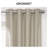 Solid Performance Linen Thermal Blackout Curtains  for Bedroom & Living Room Curtains Single Panel Grommet / Eyelet-1649790952-1649790949