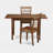 3 Piece Dining Set Contains a Rectangle Dining Room Table with Butterfly Leaf and 2 Wood Seat Chairs, Mahogany-1890541407