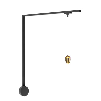 Eloa 1 Light Brushed Gold dimmable 4000K LED Trilo Track Wall Kit