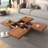 Rectangular Coffee Table with Manufactured Table Top-1971597414