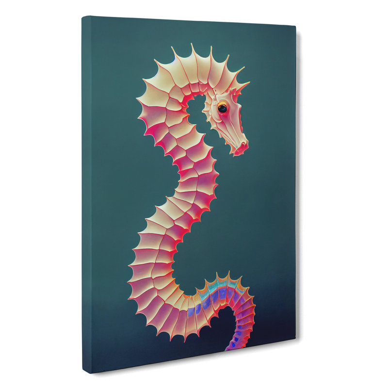 Bewitching Seahorse - Wrapped Canvas, 76cm H x 50cm W x 3cm D
