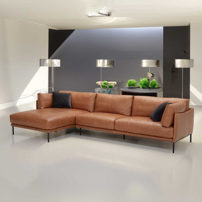 Canapé modulaire en cuir 2 pièces Kandys
