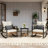 2 - Person Metal Patio Bistro Set With Lumber Pillow, Outdoor Rocking Wicker Conversation Set