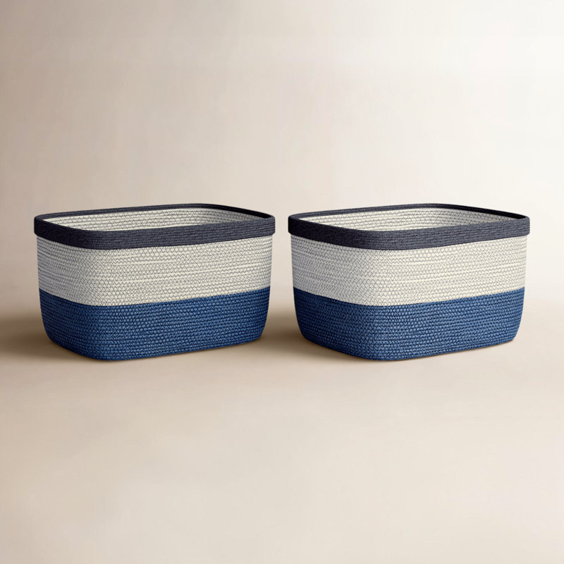Ensemble de 2 paniers en tissu Jumelle