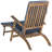 Barksdale Outdoor Acacia Wood Chaise Lounge , Cushion Included-2129857593