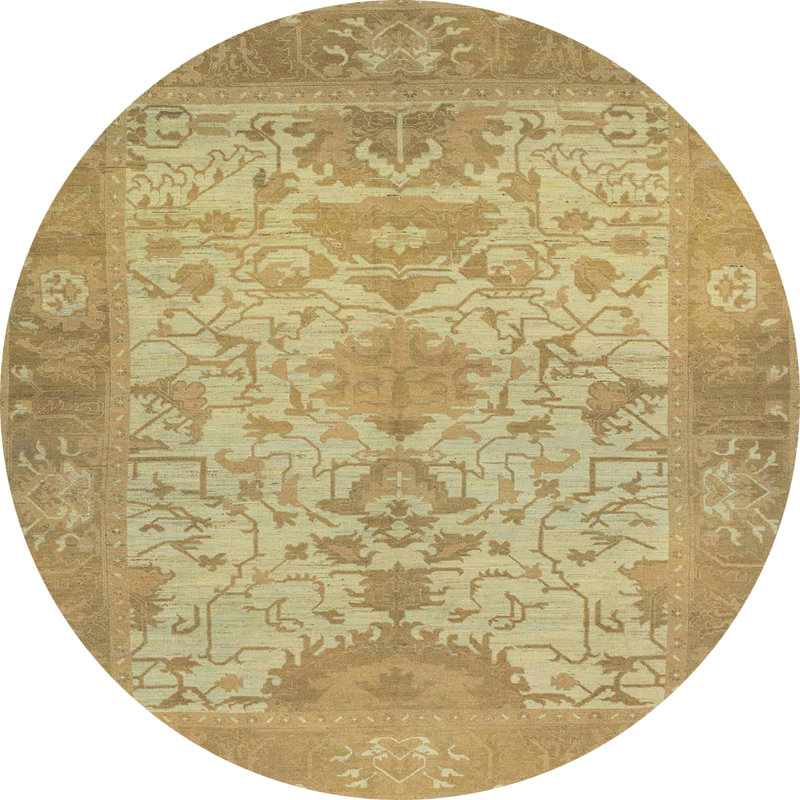 Abstract Indoor Rug, Round 4'