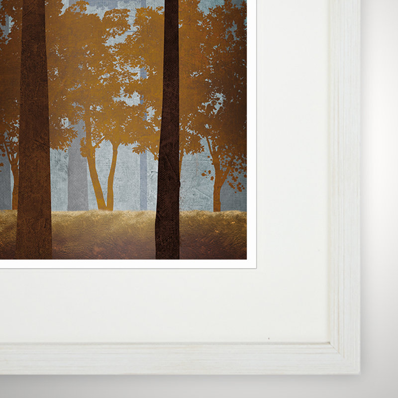 « décoloration au crépuscule », ensemble de 2 reproductions d’art encadrées, Blanc