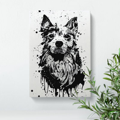 XC1022-1833X Dog Graffiti No.2 - Wrapped Canvas Print
