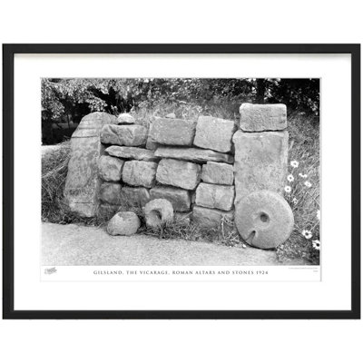 Gilsland, The Vicarage, Roman Altars And Stones 1924 - Single Picture Frame Print