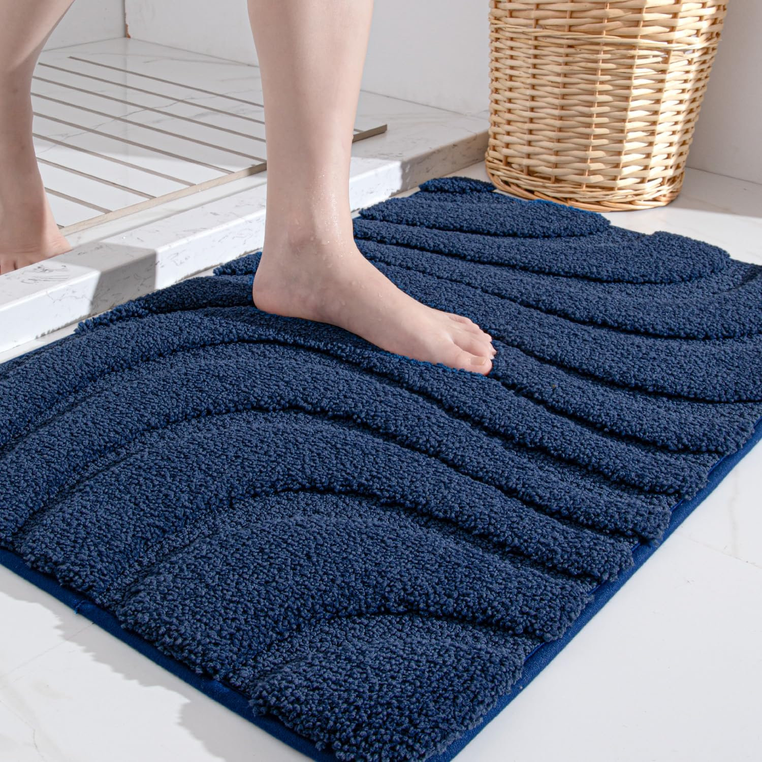Gagetown Bath Rug, 24" W x 43" L, Blue