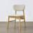 Chenille Fabric Upholstered Dining Chair with Rubberwood Legs-118219187-118219184