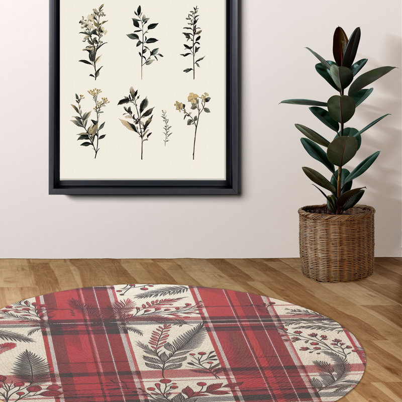 Tapis tressé Warm Heritage, Rond 5 pi