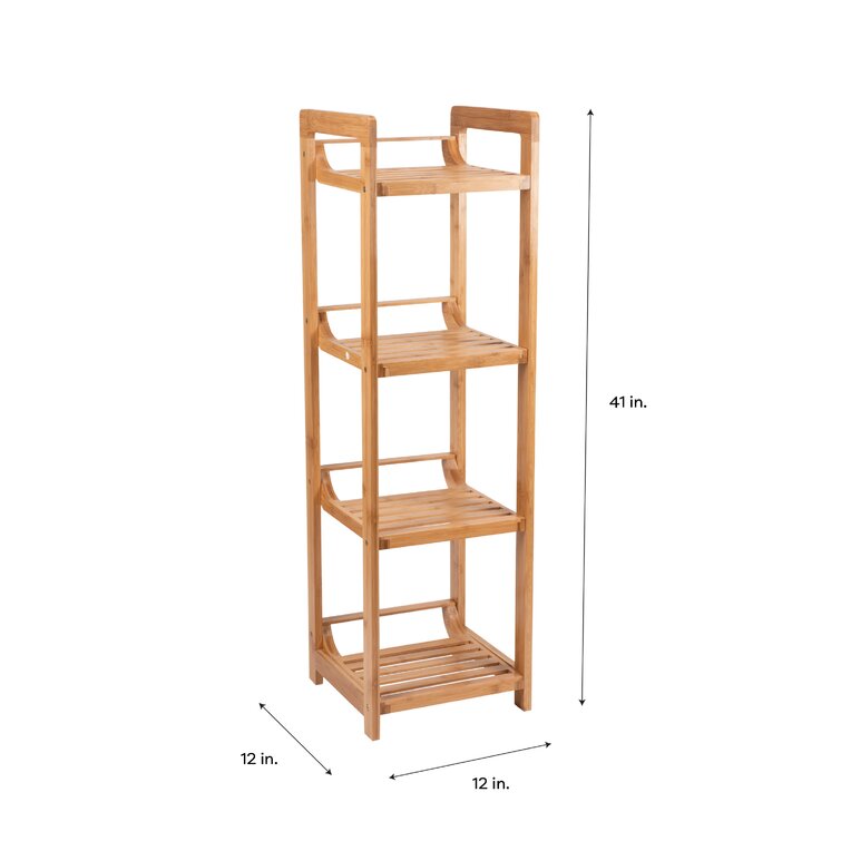 Bay Isle Home Larock Freestanding Bamboo Shower Caddy & Reviews