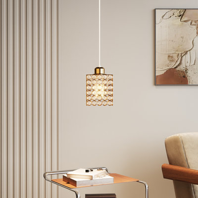1 - Light Natural Dome Pendant