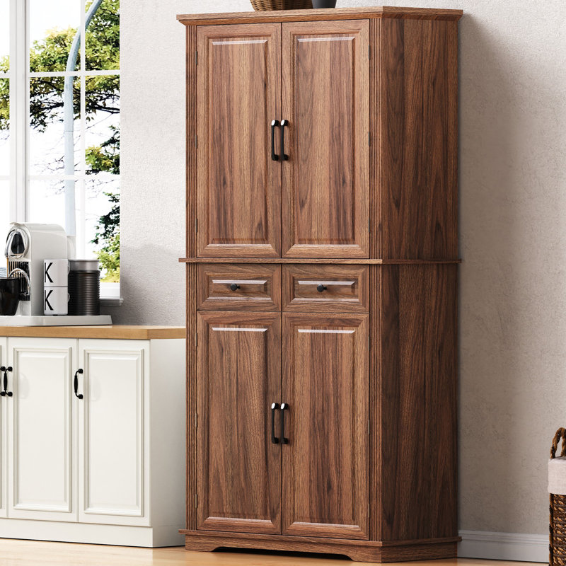Armoire de salle de bain autoportante, Brun