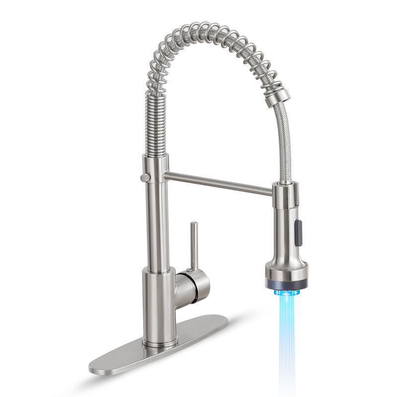 HGN Touch Kitchen Faucet, Brushed Nickel