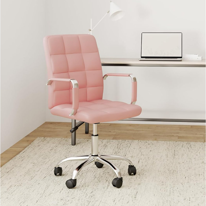 Fauteuil de bureau Kundra, Rose
