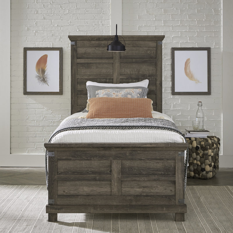 Lafever Panel Bed w/ LED Light, Twin