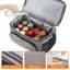 Insulated 36-can Cooler Bag, 20l Double Decker Soft Cooler Soft-sided Cooling Bag For Beach/picnic/sports, Grey-747812776