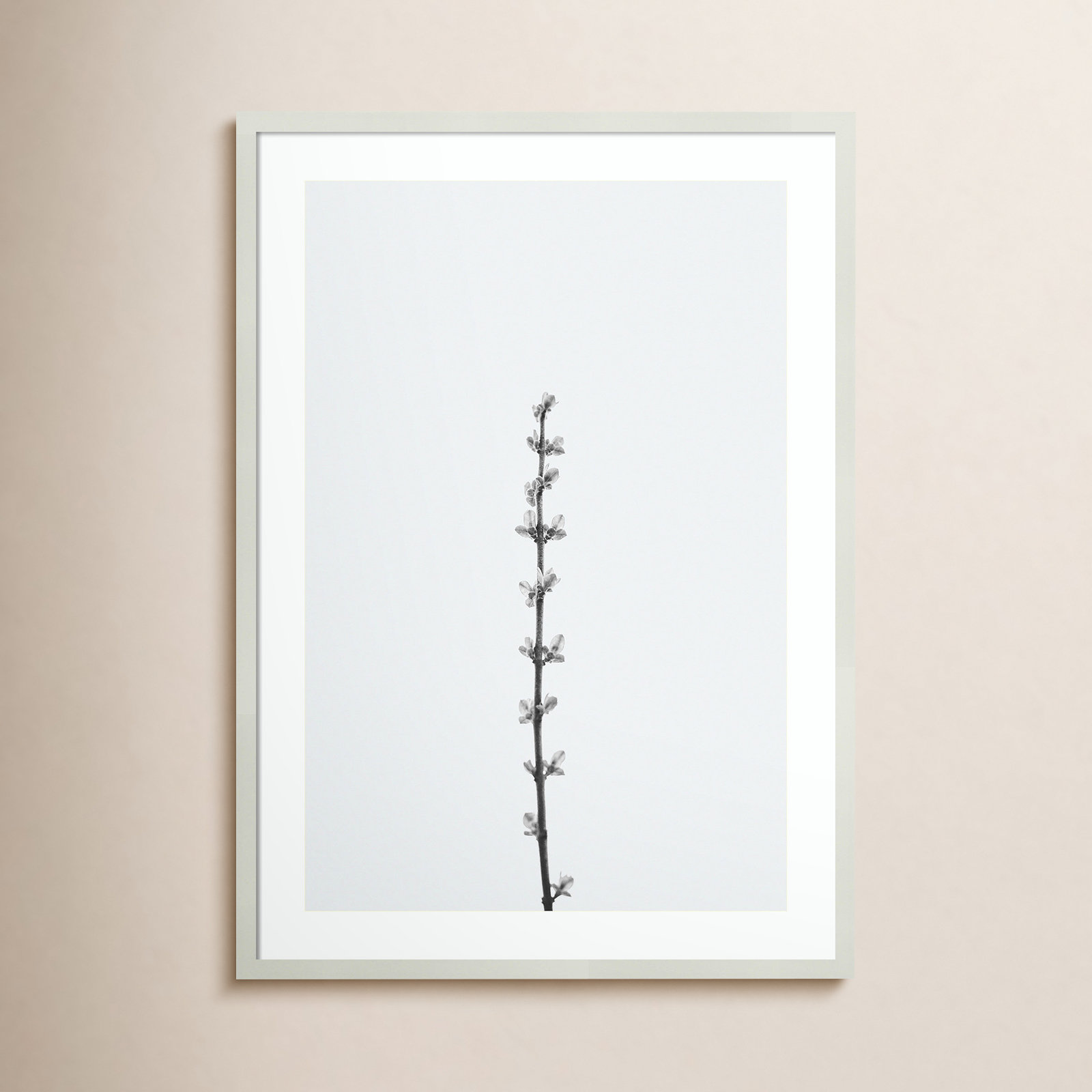 Retro Tennessee Botanical No 1 Photo Print, White, 17" H x 12" W x 2" D