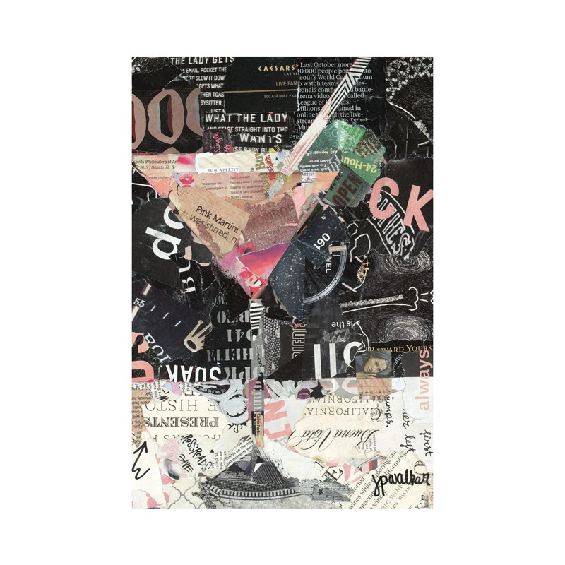 Pink Martini 1 Piece Wrapped Canvas Painting, 30.48 cm H x 45.72 cm W