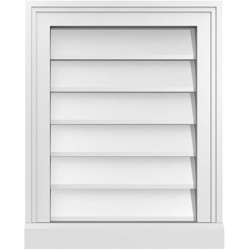 Cadre de seuil Brickmould, brun clair apprêté, H 20 po x l 16 po x P 2 po