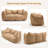 Compressed Sofa, Two-Seat Bean Bag Sofa With Pillows And Armrests For Bedroom Living Room-740326524