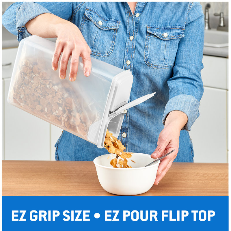Buddeez 4 QT Storage Dispenser for Cereal, Snacks and More, 2 Pack