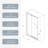 44-48" W X 71" H Piovt Swing Glass Shower Door-111837169