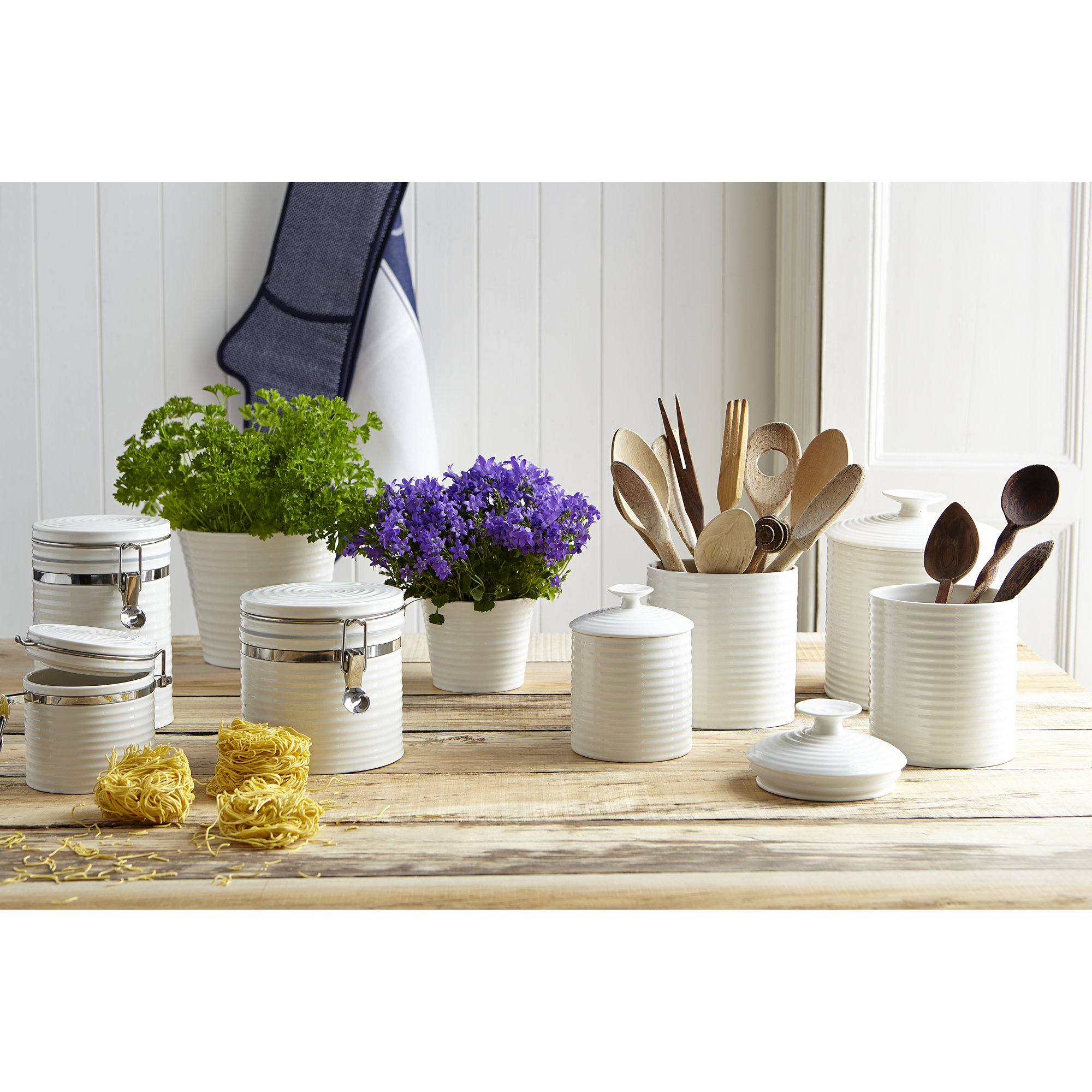 Portmeirion Sophie Conran White Canister, Large