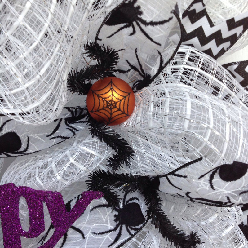 « Happy Halloween », araignée