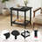 Weather-Resistant HDPS Side Table With Storage – Small Patio End Table For Deck, Garden, Poolside, Backyard & Indoor/Outdoor Use (Black)