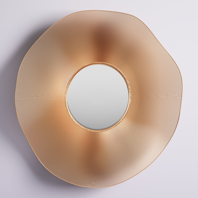 Miroir décoratif Erick Glam, Or