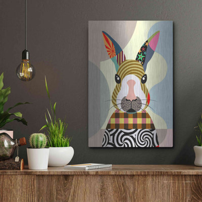 «Bunny» par Lanre Adefioyue, art mural en métal