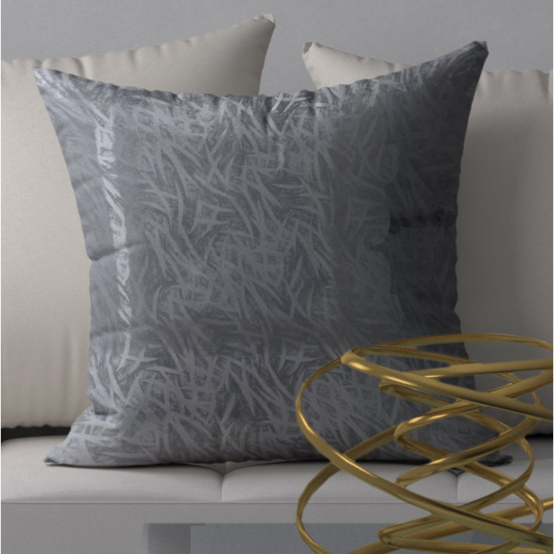Abstract Throw Pillow, 20" H x 20" W