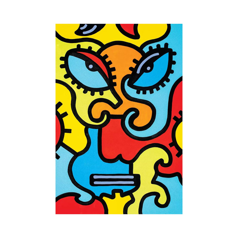 Shanghai Mask by Billy The Artist - Print on Canvas, 30.48 cm H x 45.72 cm W, Wrapped Canvas
