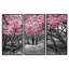 Fleurs de cerisier - ensemble de 3 reproductions d'art encadrées sur toile-1172892541-1172892542