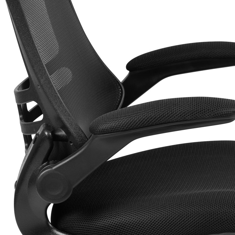 Chaises de bureau ergonomiques pivotantes en filet avec accoudoirs relevables Kelista