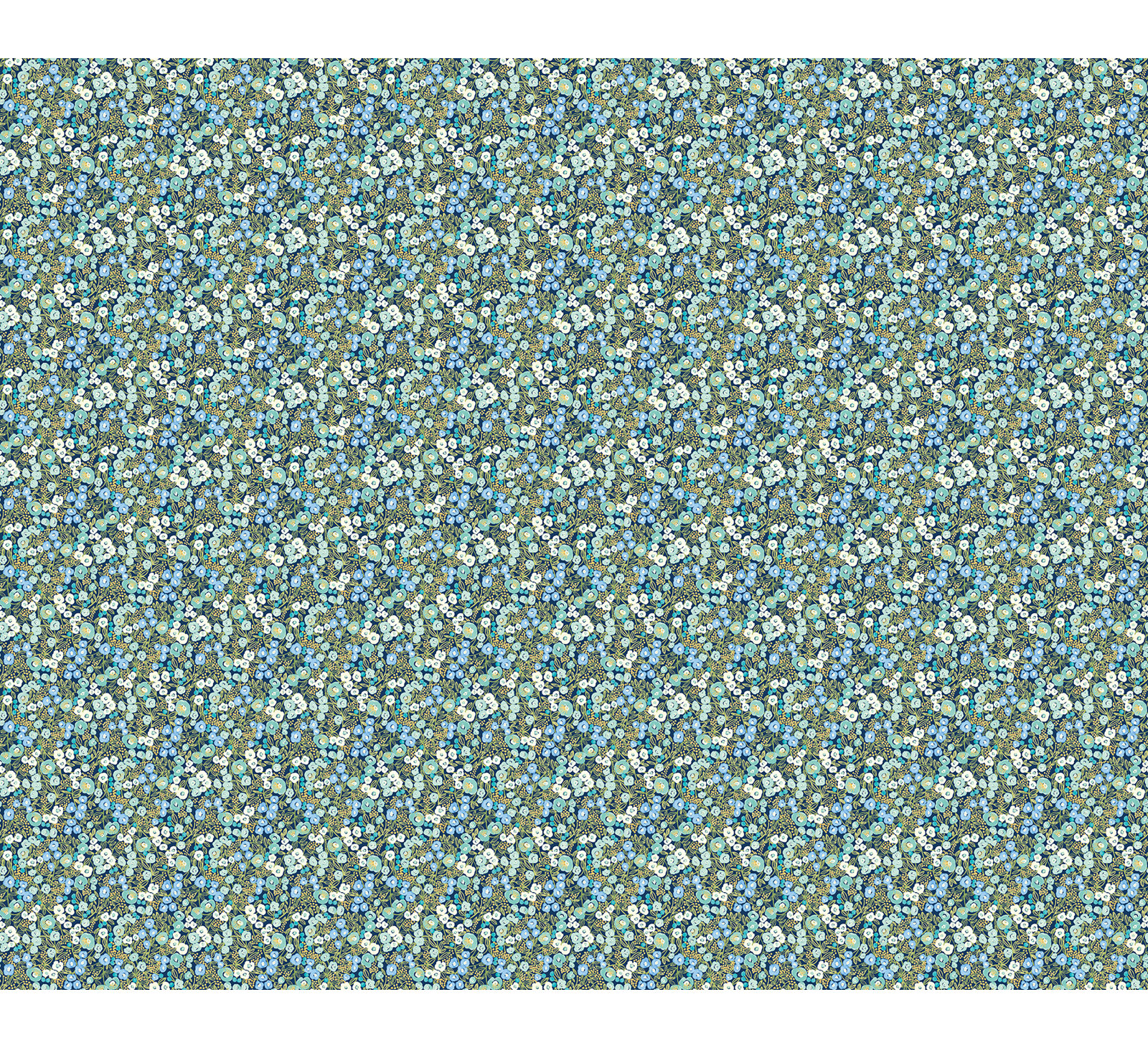 Newsbury Garden Floral Wallpaper, Blue