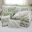 9 édredon pour grand lit, aspect classique en coton pour lit, sauge