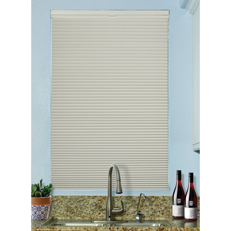 Store alvéolaire occultant sans cordon haut / bas 9 po, L 45 po x L 72 po, Blanc hivernal