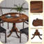 Round Solid Wood Dining Table