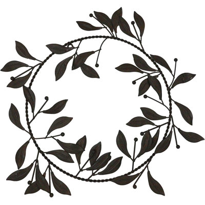 Sculpture florale couronne de fleurs