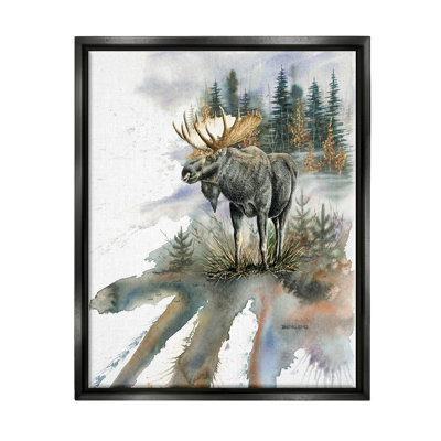 " Moose Distant Forest Arrangement "