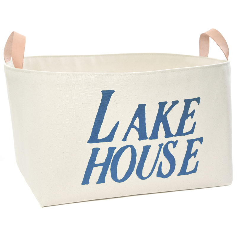 Panier en tissu Lake House, Indigo