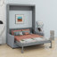 Lit escamotable mural Murphy avec coussin