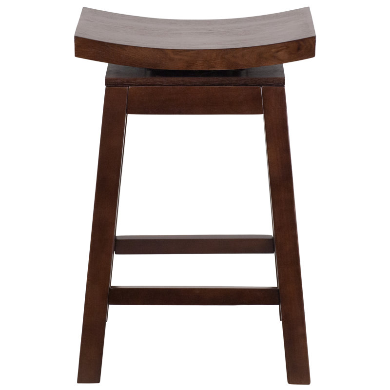 Tabouret de bar et de comptoir pivotant Tansel, Tabouret de comptoir (assise de 26 po de hauteur), Cappuccino