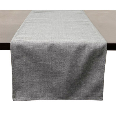 Chemin de table moderne à conception simple 16 po x 90 po, gris