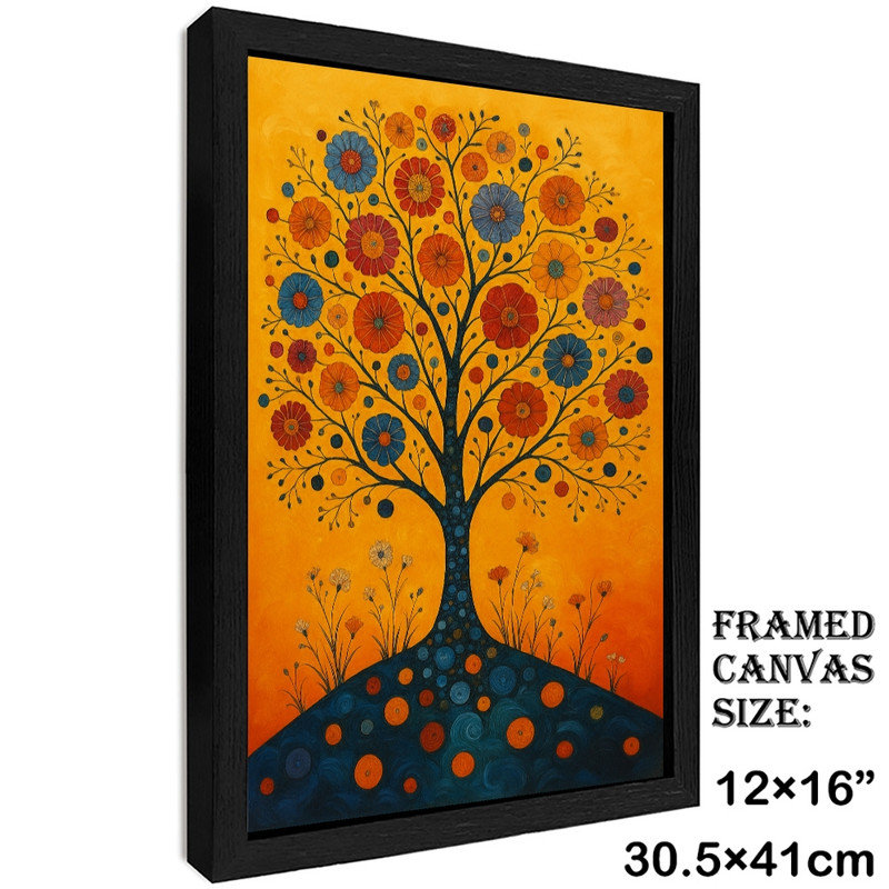 "Black", art floral inspiré de Gustav Klimt, impression d'art bohémien, H 17 po x l 13 po